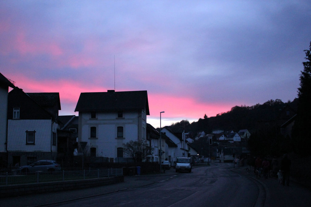 Sonnenuntergang über Oberscheld